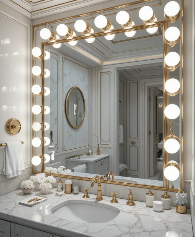 23 Creative Vanity Lighting Over Mirror Ideas For A Designer Feel