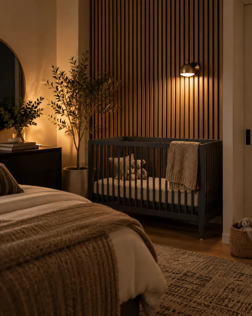 Acoustic Wood Slat Accent Wall