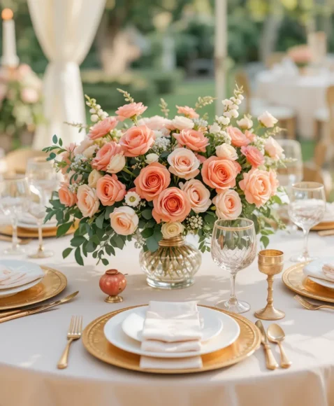 Coral and Peach Spring Glow