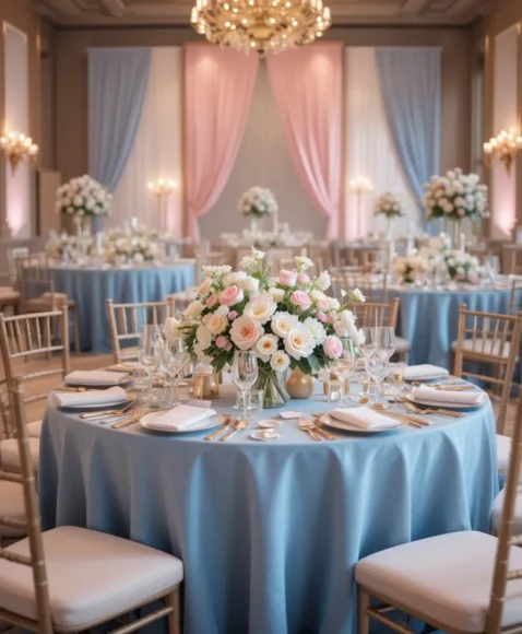 Dusty Blue and Soft Pink Palette