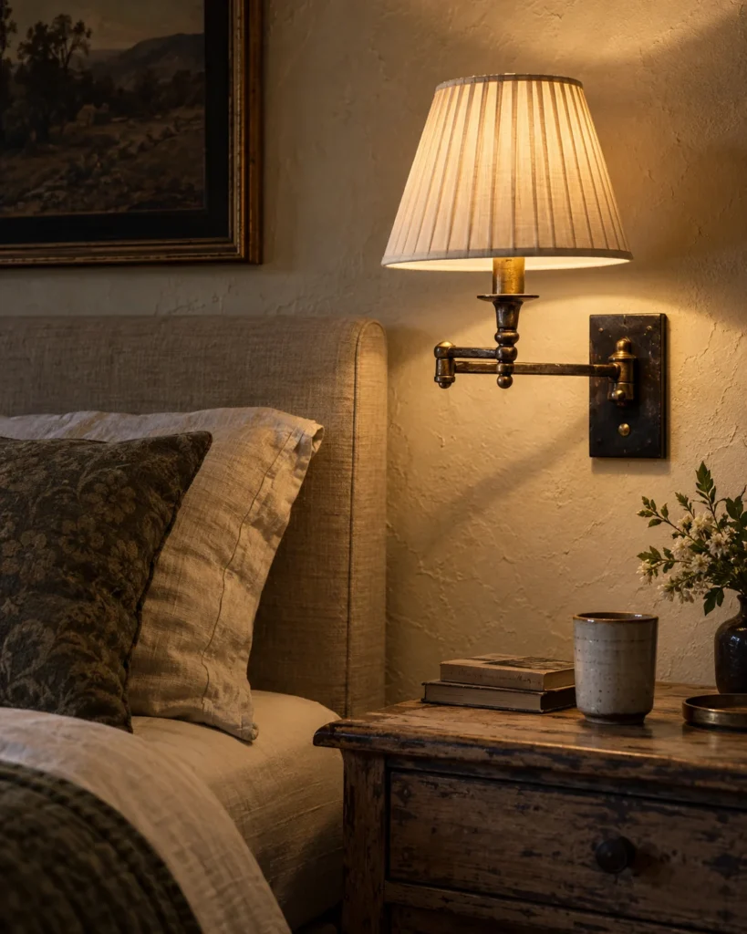 Forged Iron & Brass Swing-Arm Sconces