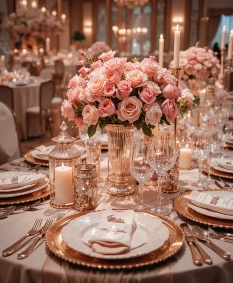 Garden Rose Gold Glam Setup