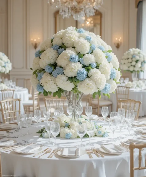 Hydrangea Cloud Centerpiece