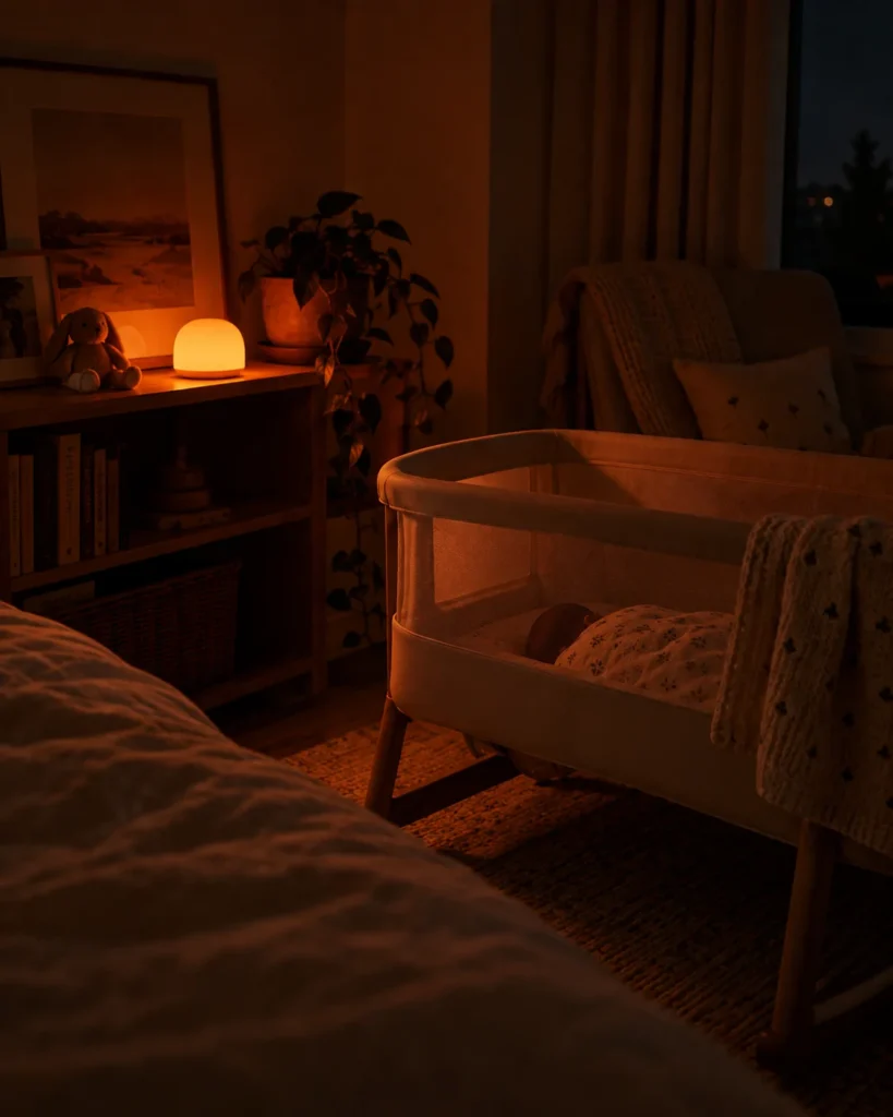 Low-Glow Amber Nightlight Nook