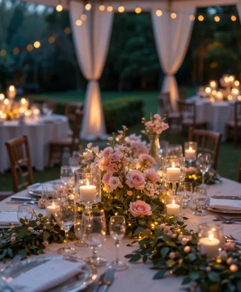 Romantic Fairy Light Table Glow