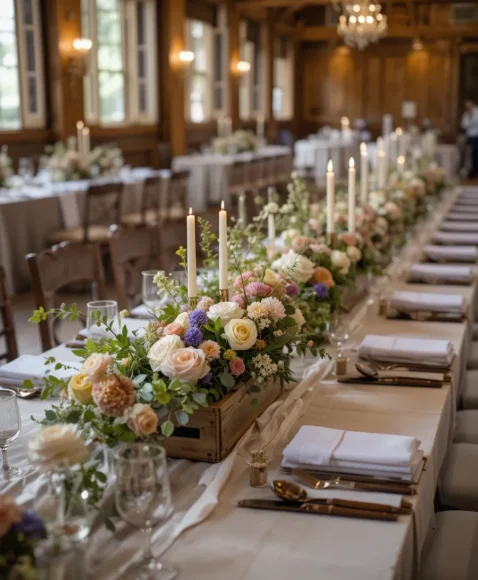 Rustic Wooden Box Floral Arrangement