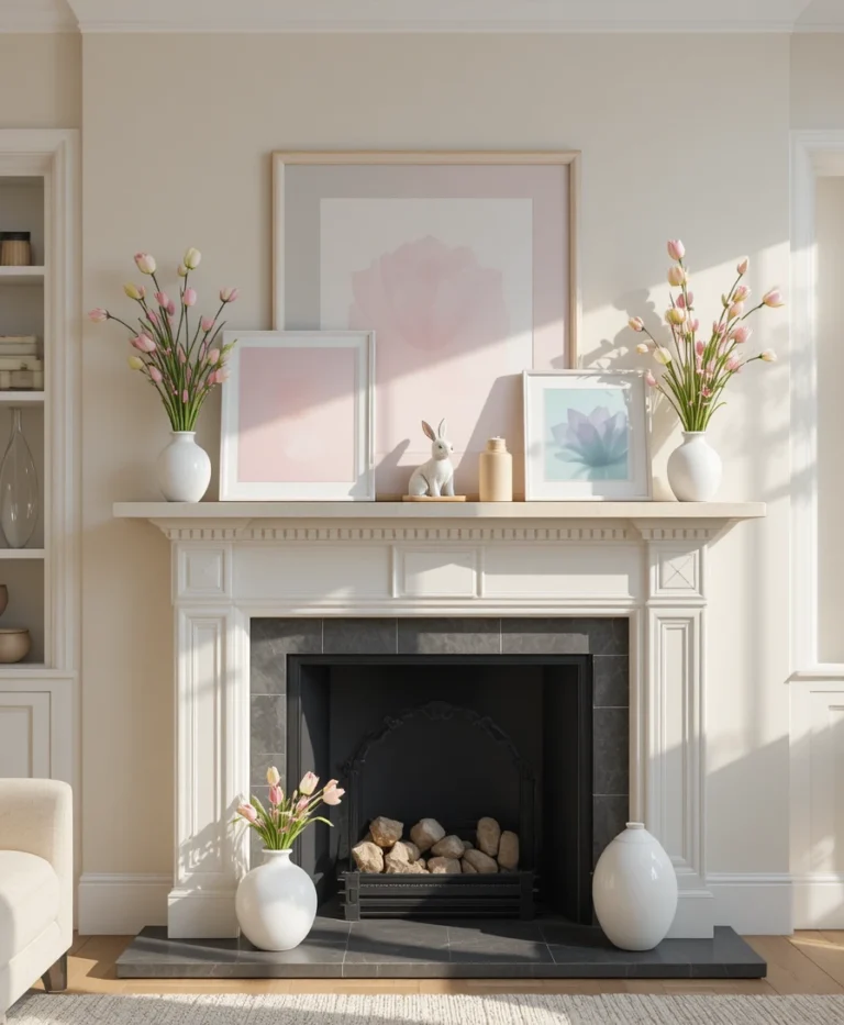 18 Stunning Spring Mantle Decor Ideas to Instantly Refresh Your Living Room
