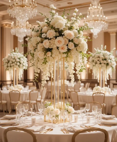 Tall Floral Statement Centerpieces