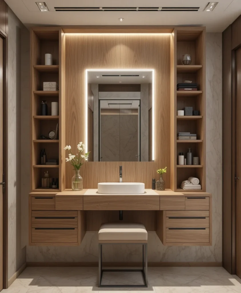 Floating Vanity with Hidden Storage