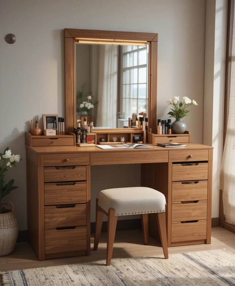 Vanity with Pull-Out Drawers