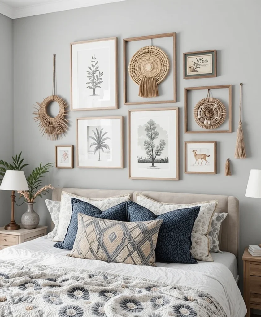 Grey Boho Gallery Wall