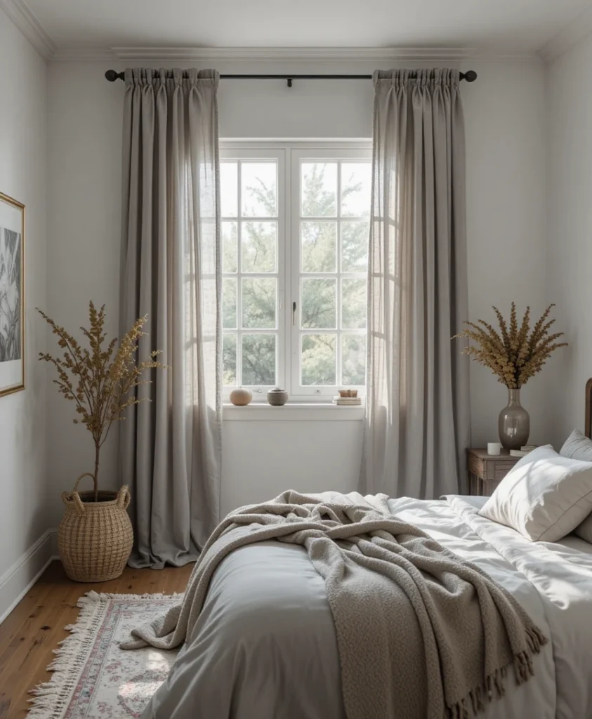 Grey Linen Curtains for Soft Elegance