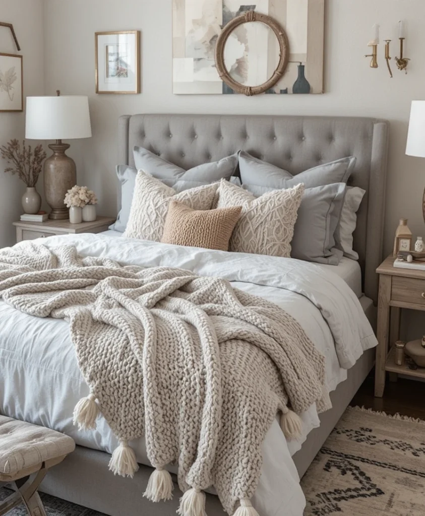 Textured Boho Throw Blankets