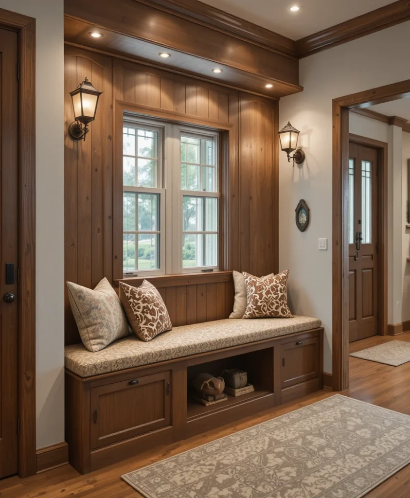 Built-In Entryway Bench with Storage