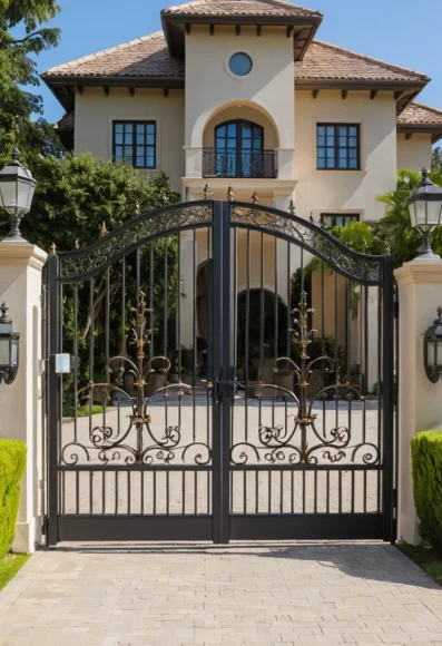 Double Iron Gate with Automatic Opener