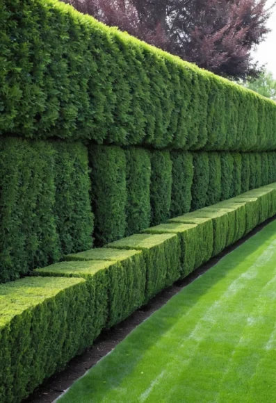 Privacy Hedge Fence
