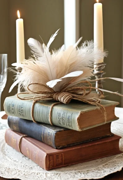 Vintage Book Centerpiece Ideas