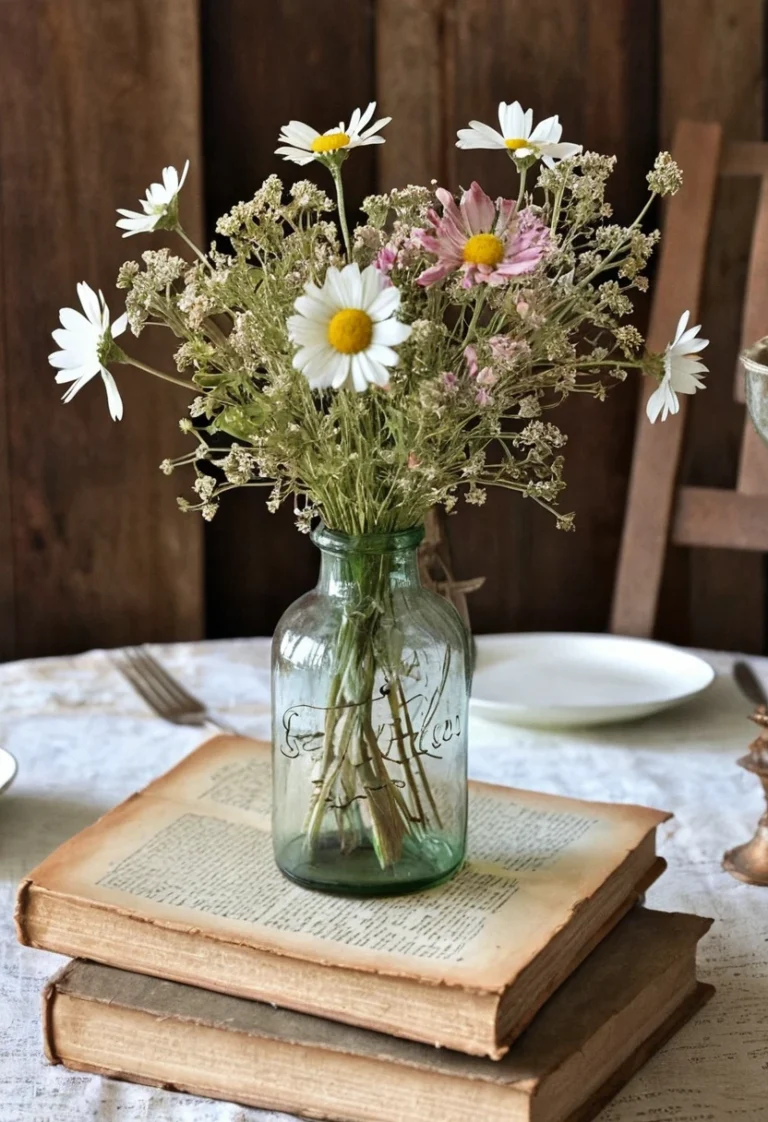 Vintage Book Centerpiece Ideas
