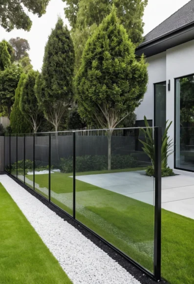 Glass Panel Fence