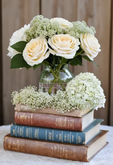 Vintage Book Centerpiece Ideas