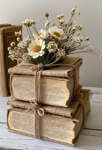 Vintage Book Centerpiece Ideas