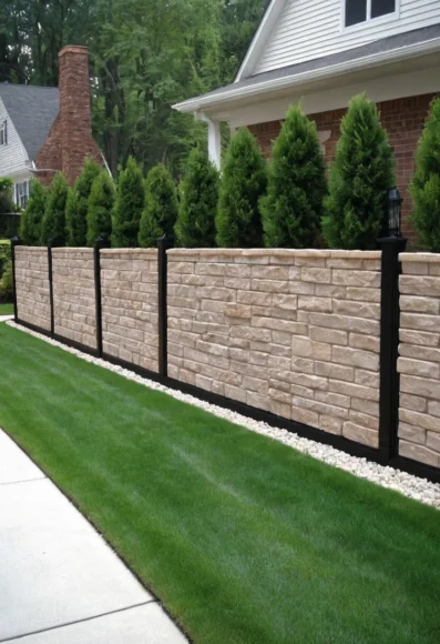 Masonry Wall Fence