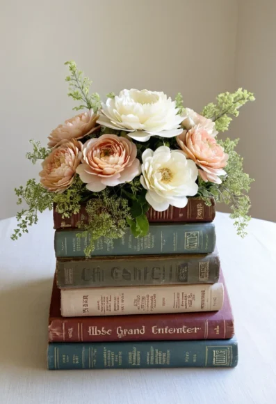 Vintage Book Centerpiece Ideas