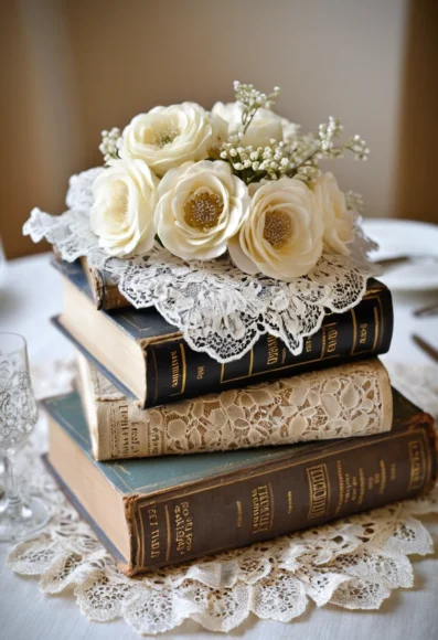 Vintage Book Centerpiece Ideas