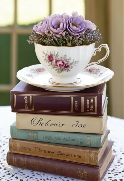 Vintage Book Centerpiece Ideas