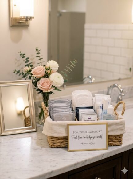 Feminine Care Basket for Comfort