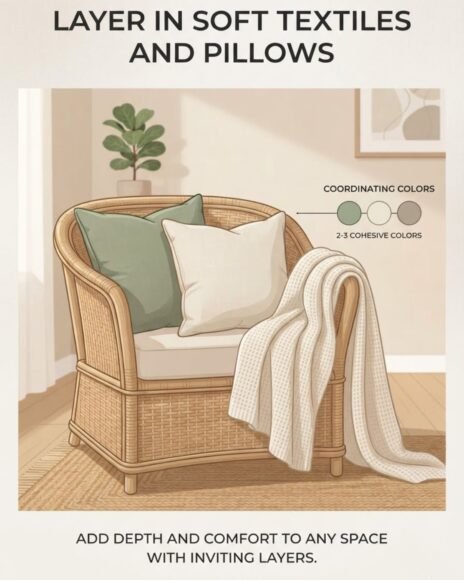Layer In Soft Textiles And Pillows