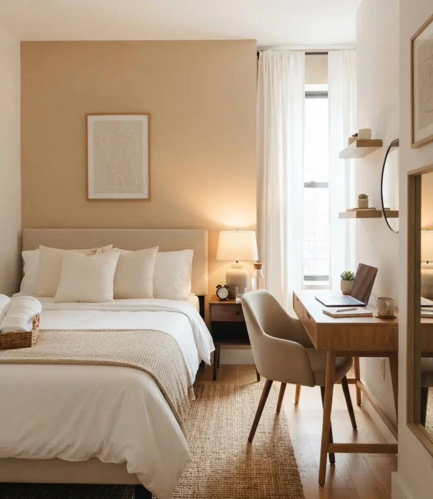 Airbnb-Ready Guest Room with Compact Desk