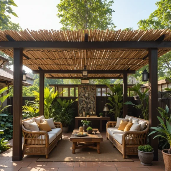 Bamboo Patio Cover