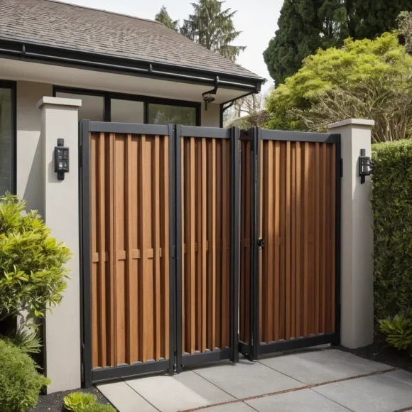 Bi-Fold Accordion Gate for Tight Spaces