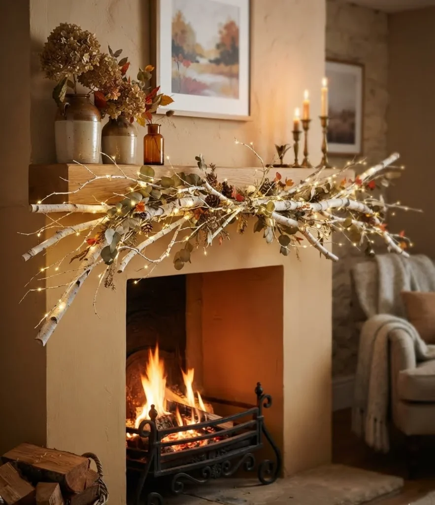 Birch Branch Fairy Light Garland