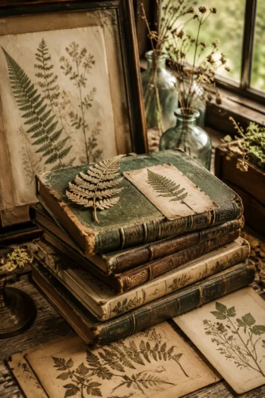 Botanical Vintage Book Styling