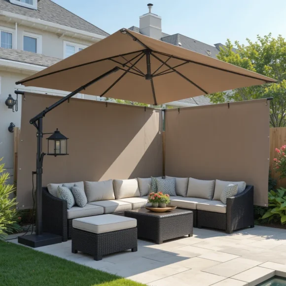 Cantilever Umbrella for Patio-Adjacent Screening