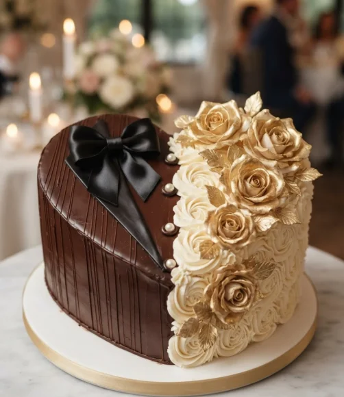 Heart Shaped Wedding Cake Ideas
