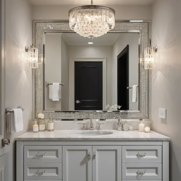 Crystal Vanity Lights for Sparkling Elegance