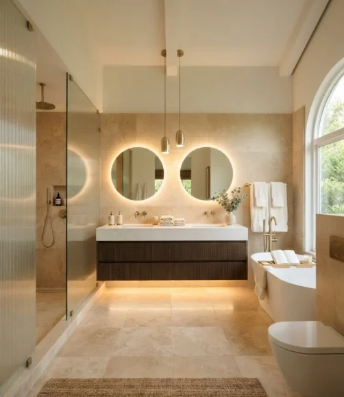 Floating Double Vanity for Ultimate Luxury