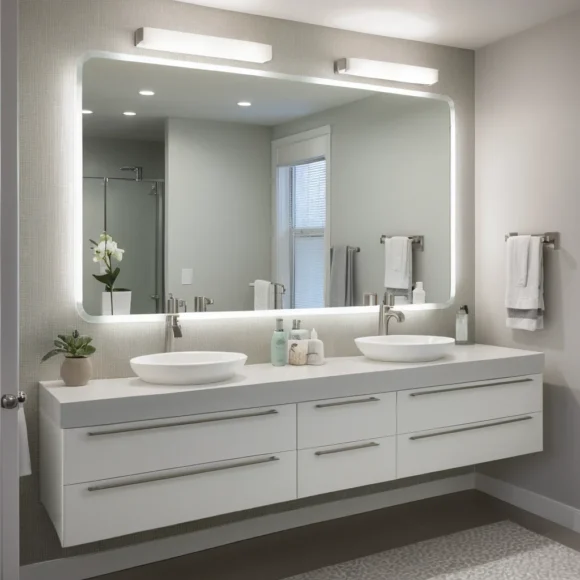 Frosted Glass Fixtures for Soft Illumination