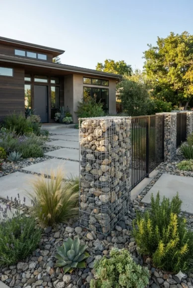 Gabion Rock Basket Fence