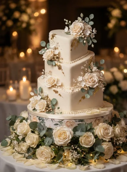 Heart Cake Table Centerpiece