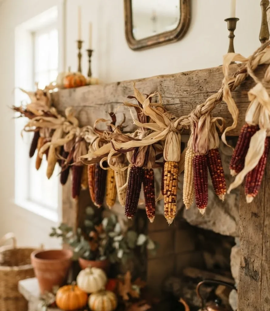 Indian Corn and Husk Garland