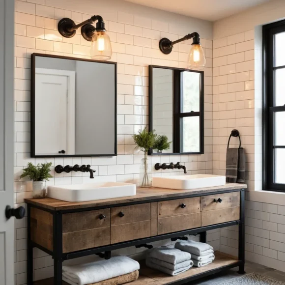 Industrial Pipe Lighting for a Rustic Edge