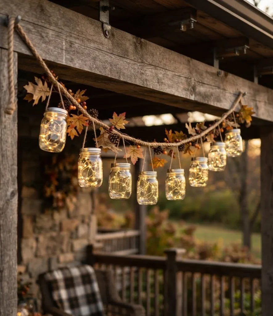 Mason Jar Fairy Light Garland String