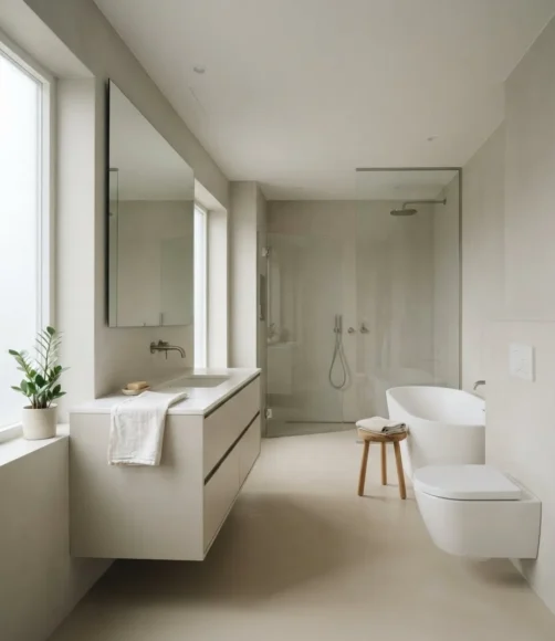 Minimalist Handle-Free Vanity