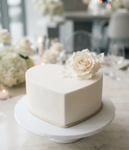 Heart Shaped Wedding Cake Ideas
