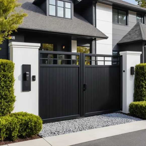Modern Black Aluminum Slider