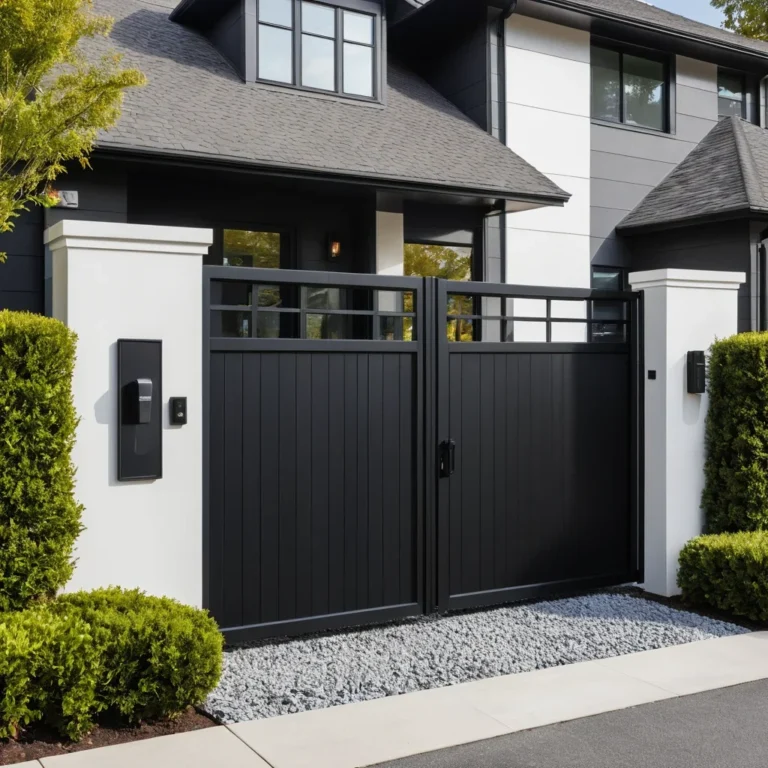 Modern Black Aluminum Slider